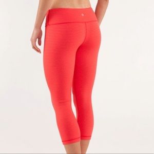 Lululemon Wunder Under Crop Slope Stripe